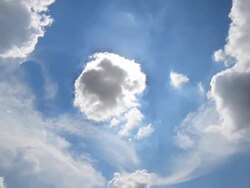 Moving clouds Timelapse Stock Footage