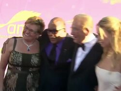 Claude Mann, Quincy Jones, Alfred Mann, Cassandra Mann at the The Alfred Mann Foundation's Annual Black-Tie Gala at Santa Monica CA. (Footage by WireImage Video/Getty Images Entertainment Video) Stock Footage