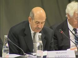 Roundtable at nuclear conference, El Baradei comments News Clip