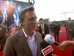 INTERVIEW Daniel Craig on it being a dream come true to play a cowboy at the Cowboys & Aliens UK Premiere at London England. (Footage by WireImage Video/Getty Images Entertainment Video) Stock Footage