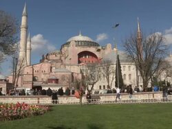 Hagia Sophia, Istanbul, Turkey Stock Footage