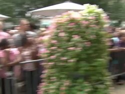 ATMOSPHERE: signage at the Beyonce Debuts Her Newest Fragrance, Beyonce Pulse, at Macy's Herald Square Stock Footage