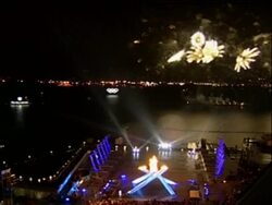 Fireworks display at opening ceremony of Winter Games, cauldron lit News Clip