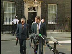 UK: LONDON: JOHN MAJOR MEETS WITH LOYALIST PARAMILITARY GROUPS News Clip