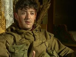 INTERVIEW John Dagleish on how he has learned a lot about the original commandos and how normal they are at the Age of Heroes Set Visit at Haugesund . (Footage by WireImage Video/GettyImages) Stock Footage