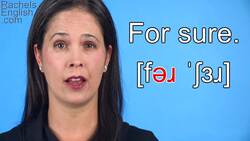How to Pronounce FOR SURE -- American English Pronunciation Instructional Video
