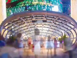 Orchard Road lighted up for Christmas Stock Footage