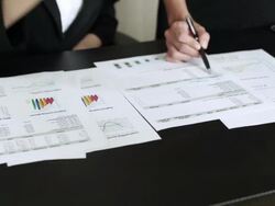 Two businesswomen team Stock Footage