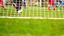 Kids playing soccer. Stock Footage