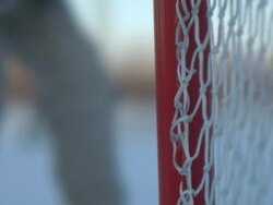 Hockey scene winter Stock Footage