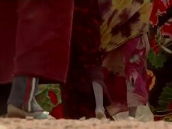 People walking by Stock Footage