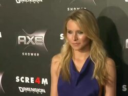 Kristen Bell at the AXE Shower Presents The World Premiere Of 'Scream 4' at Hollywood CA. (Footage by WireImage Video/GettyImages) Stock Footage