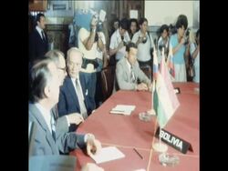 UPI LIB UNU 13 4 80  ANDEAN PACT FOREIGN MINISTERS MEET IN LIMA Instructional Video