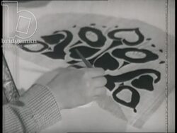 Girls learn to use typewriters, draw, paint, stitch and sew. Students perform ballet and dance. France, 1942 Stock Footage