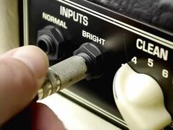 Plug In a Guitar Stock Footage