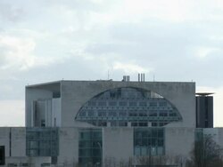 MS Building of German Chancellery / Berlin, Germany Stock Footage