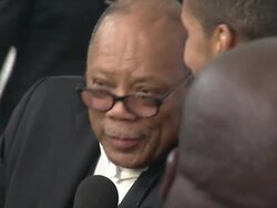 Quincy Jones at Elton John Aids Foundation Celebrates 20th Annual Academy Awards Viewing Party Stock Footage