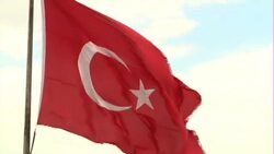 Turkish flag fluttering in the wind News Clip