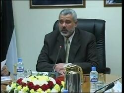 WRAP Cabinet meeting, Haniyeh, Gissin on Israeli meeting News Clip