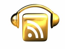 Jigging Gold Podcast Icon, Face On - NTSC Stock Footage
