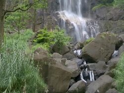 Bambarakanda Falls, a waterfall near Haputale, Sri Lanka Hill Country, Nuwara Eliya District, Asia  Stock Footage
