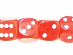 rotating four dice Stock Footage