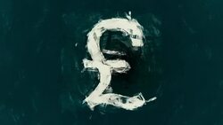 Art British Pound Symbol Stock Footage