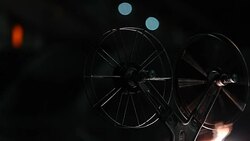 Movie Film projector Stock Footage