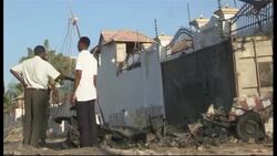 Somalia - Several killed and injured as two car bombs explode near hotel / Car bomb blast kills 3 in Somali capital / Nine attackers dead in assault on presidential palace / Car bomb kills 11 at tea shop in Mogadishu News Clip