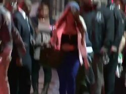 TI & Posse depart Hollywood, 03/18/13 Stock Footage