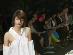 Mercedes-Benz Fall 2007 LA Fashion Week Imitation of Christ Runway Stock Footage