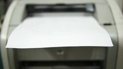 Printer at work Stock Footage