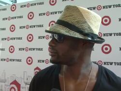 INTERVIEW: Tyson Beckford talking about Target coming to NY at the Target Celebrates Opening Of East Harlem Location With Star-Studded Party at New York NY.  Stock Footage