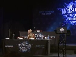 WrestleMania 25th Anniversary Press Conference Stock Footage