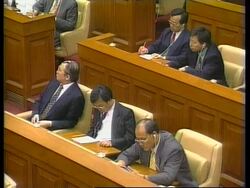 Hong Kong - Patten addresses assembly News Clip