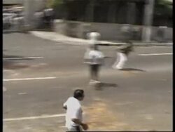 EL SALVADOR: GOVERNMENT WORKERS CLASH WITH RIOT POLICE News Clip