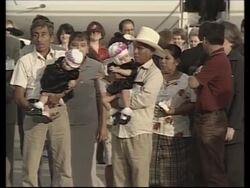 Formerly conjoined twins arrive home after treatment in US News Clip