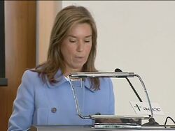 Princess Letizia asks for investment in reasearch Stock Footage