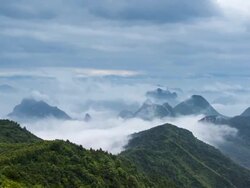 Guilin Hills at Dawn Stock Footage