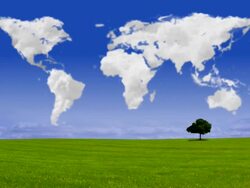 Earthclouds, hard edges (HD 1080) Stock Footage