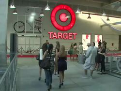 ATMOSPHERE: signage at the Target Celebrates Opening Of East Harlem Location With Star-Studded Party at New York NY.  Stock Footage