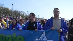 CLEAN : Record turnout at Budapest Holocaust News Clip