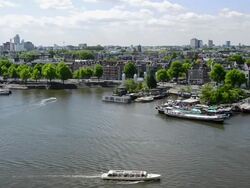 Amsterdam and canals Stock Footage