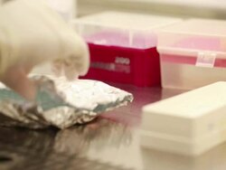 Scientist and bio lab experiment Stock Footage