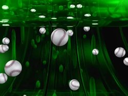 Sport Balls Baseballs #3 green Stock Footage