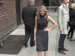 Chloe Grace Moretz at the 'Late Show with David Le Stock Footage