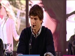 Valentine's Day Press Conference Stock Footage