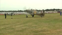 Hurricanes & Spitfire Mk XIV at Biggin Hill News Clip