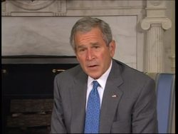 Bush meets Vietnamese PM News Clip