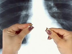 HD Super Slow-Mo: Quitting Smoking Stock Footage